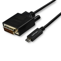 StarTech.com 10ft (3m) USB C to DVI Cable - 1080p (Single Link) USB Type-C (DP Al…