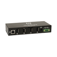 Eaton Tripp Lite series 4-Port Rugged Industrial USB 2.0 Hi-Speed Hub w 15KV ESD …