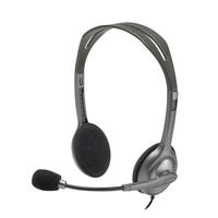 Logitech Stereo Headset H110 with noise-cancelling microphone for PC