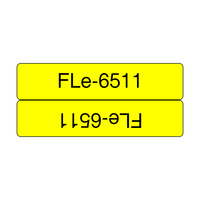 Brother FLE-6511 label-making tape Black on yellow