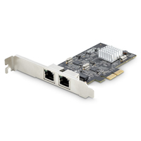 StarTech.com 2-Port 2.5Gbps NBASE-T PCIe Network Card, Intel I225-V, Dual-Port Co…