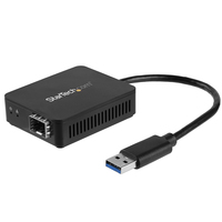 StarTech.com USB 3.0 to Fiber Optic Converter - Compact USB to Open SFP Adapter -…
