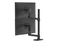 Mounting kit (tall pole, dual stacking arm) - for 2 LCD displays - matte black - …