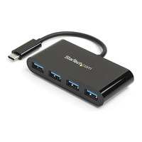 StarTech.com 4-Port USB-C Hub - USB-C to 4x USB-A - USB 3.0 Hub - Bus Powered~4-P…