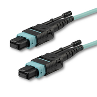 StarTech.com 1m (3ft) MTP(F)/PC OM3 Multimode Fiber Optic Cable, 12F Type-A, OFNP…