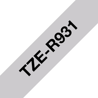 Brother TZE-R931 label-making tape Black on silver