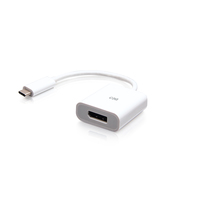 C2G USB-C to DisplayPort Adapter Converter - 4K 60Hz - White - Adapter - 24 pin U…