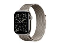 Apple Watch Series 11 (GPS + Cellular) - natural titanium - smart watch with mila…