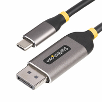 StarTech.com 10ft (3m) USB-C to DisplayPort Adapter Cable, 8K 60Hz, 4K 144Hz, HDR…
