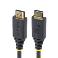 StarTech.com 1.6ft (50cm) Premium Certified High Speed HDMI Cable, 4K 60Hz/1440p …