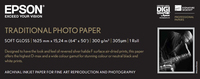 Epson Traditional Photo Paper, 64 inchx 15m
