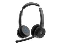 Cisco Headset 722 - Headset - on-ear - Bluetooth - wireless - carbon black - Cisc…