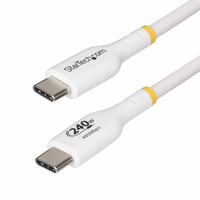 StarTech.com 1m White USB-C Charging Cable, USB-IF Certified USB C Cable, 240W PD…