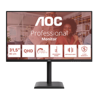 AOC E4 Q32E4U computer monitor 80 cm (31.5 inch) 2560 x 1440 pixels Quad HD LED Black