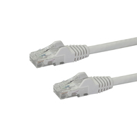 StarTech.com 75ft CAT6 Ethernet Cable - White CAT 6 Gigabit Ethernet Wire -650MHz…