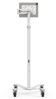Compulocks Universal Invisible Mount Medical Rolling Cart Extended White