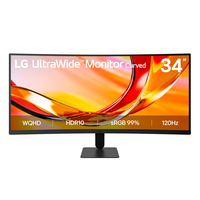 LG UltraWide U6 34U601B, 34-inch WQHD Curved (1800R) 120Hz Monitor, HDR10 & 99% s…
