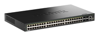 D-Link 52-Port Gigabit Stackable PoE+ Smart Managed Switch with 4 x 10G SFP+ Ports
