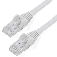 StarTech.com 50ft CAT6 Cable - White CAT6 Ethernet Cable - Gigabit Ethernet Wire …