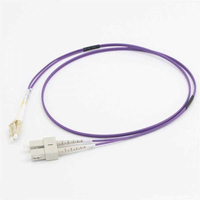 C2G 15m LC/SC OM4 LSZH Fibre Patch - Purple - Patch cable - LC multi-mode (M) to …