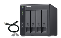 QNAP TR-004 storage drive enclosure HDD/SSD enclosure Black 2.5/3.5 inch