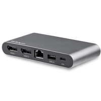 StarTech.com USB C Dock - 4K Dual Monitor DisplayPort - Mini Laptop Docking Stati…