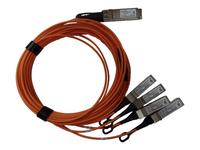 HPE Active Optical Cable - 40GBase direct attach cable - QSFP+ to SFP+ - 5 m - fi…