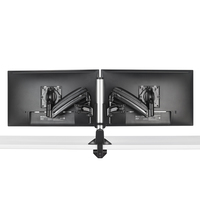 Chief KX Low-Profile Dual Monitor Arm 76.2 cm (30 inch) Desk Black