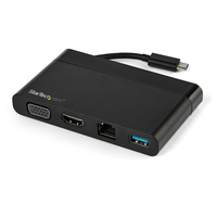 StarTech.com USB C Multiport Adapter with HDMI, VGA, Gigabit Ethernet & USB 3.0 -…