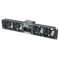 Middle Atlantic Products IUQFP-4D rack cooling equipment Black 2U Built-in display