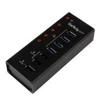 StarTech.com 4 Port USB 3.0 Hub plus 3 Dedicated USB Charging Ports (2 x 1A & 1 x…