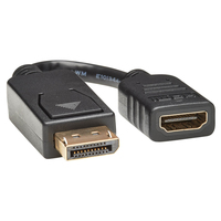 Eaton Tripp Lite Series DisplayPort to HDMI Video Adapter Video Converter (M/F), …