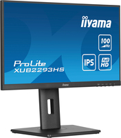 iiyama ProLite 21.5” IPS 3-side borderless monitor with height-adjustable stand f…