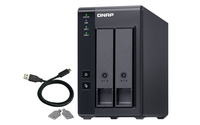 QNAP TR-002 storage drive enclosure HDD/SSD enclosure Black 2.5/3.5 inch