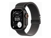 Apple Watch Ultra 3 - black titanium - Yes smart watch with milanese loop - black…