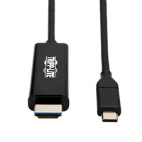 Tripp Lite USB C to HDMI Adapter Cable USB 3.1 Gen 1 4K M/M USB-C Black 6ft - Vid…