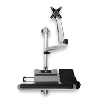 StarTech.com Wall Mount Workstation - Articulating Standing Desk w/ Ergonomic Hei…