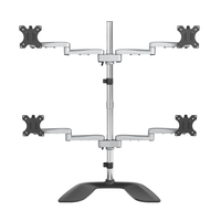 StarTech.com Desktop Quad Monitor Stand - Ergonomic VESA 4 Monitor Arm (2x2) up t…