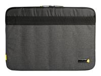 techair Eco - Notebook sleeve - 14 inch - 15.6 inch - black/grey