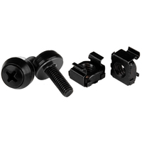 StarTech.com 50 Pack 10-32 Server Rack Cage Nuts and Screws w/Washers - Rack Moun…