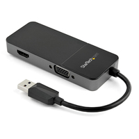 StarTech.com USB 3.0 to HDMI and VGA Adapter - 4K/1080p USB Type-A Dual Monitor M…
