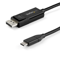 StarTech.com 6ft (2m) USB C to DisplayPort 1.4 Cable 8K 60Hz/4K - Bidirectional D…