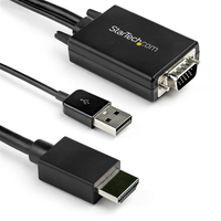 StarTech.com 2m VGA to HDMI Converter Cable with USB Audio Support & Power - Anal…