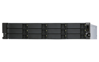 QNAP TL-R1200S-RP storage drive enclosure HDD/SSD enclosure Black, Grey 2.5/3.5 inch