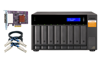 QNAP TL-D800S storage drive enclosure HDD/SSD enclosure Black, Grey 2.5/3.5 inch