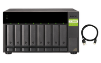 QNAP TL-D800C storage drive enclosure HDD/SSD enclosure Black, Grey 2.5/3.5 inch