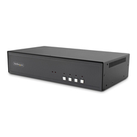 StarTech.com Secure 4-Port Dual-Monitor KVM Switch, DisplayPort, 4K 30Hz, NIAP 4.…