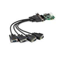 StarTech.com 4-port PCI Express RS232 Serial Adapter Card - PCIe RS232 Serial Hos…