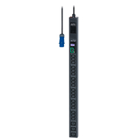 APC Easy Rack PDU, Metered, 0U, 1 Phase, 3.7kW, 230V, 16A, 18 x C13 and 3 x C19 o…