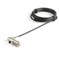 StarTech.com 6.5' (2m) Laptop Cable Lock - Nano Slot Compatible 4 Digit Combinati…
